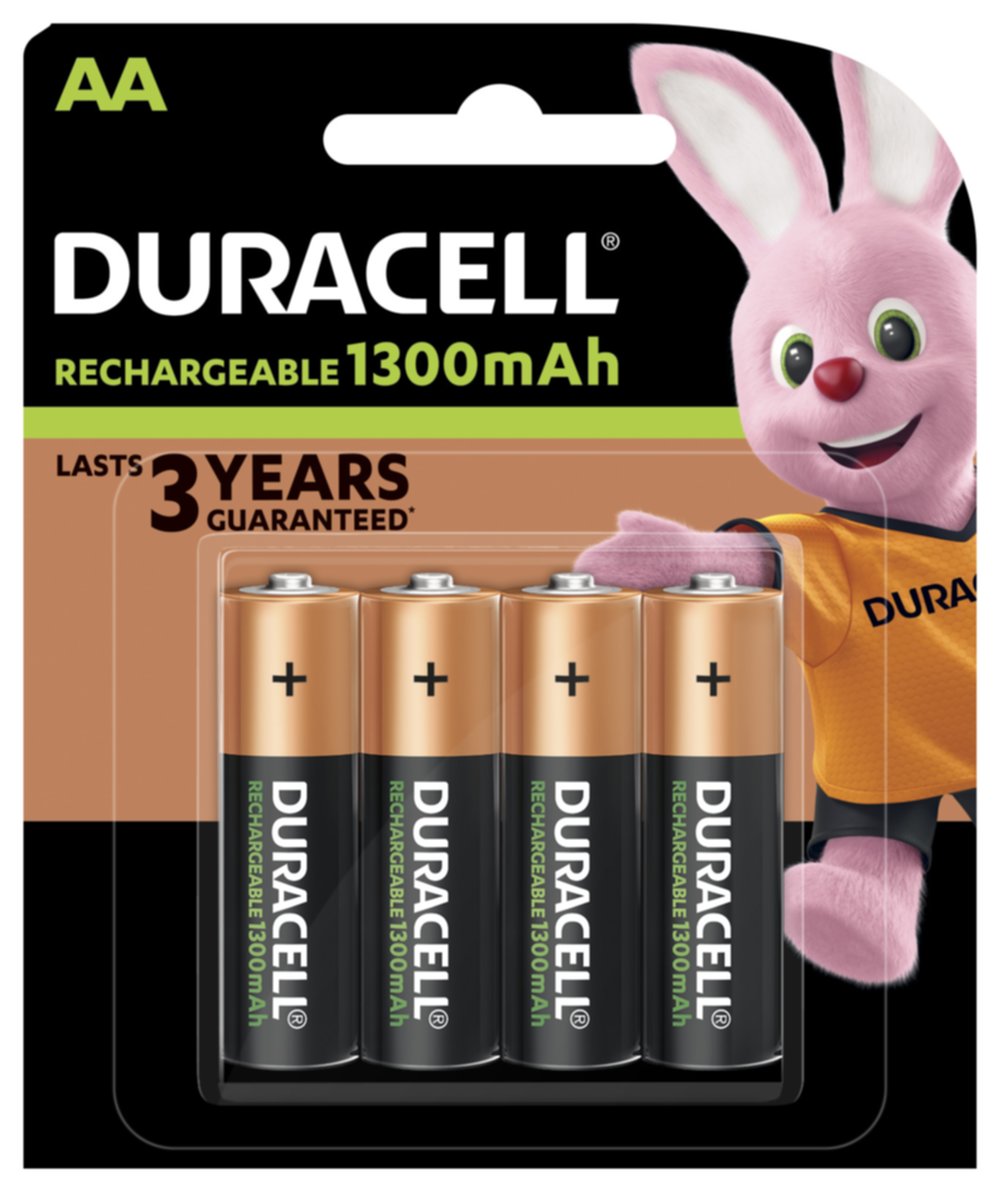 Pile DURACELL recharge plus aa 1300mah X4