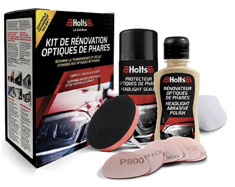 Kit rénovateur d'optique de phare - HOLTS