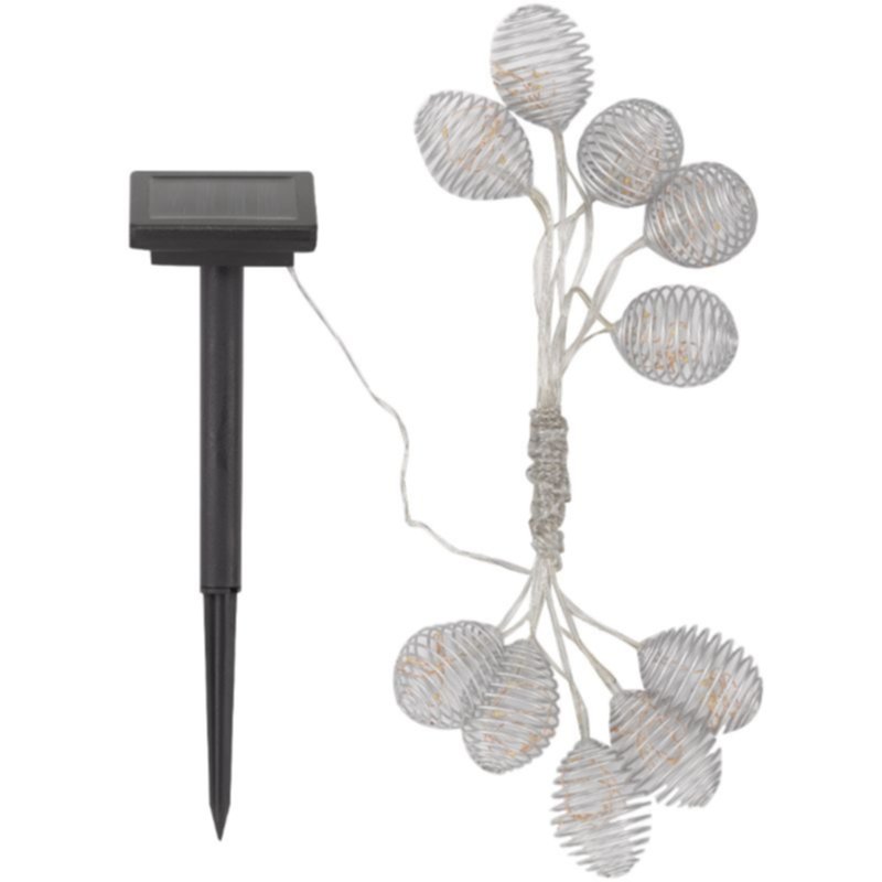 Guirlande 50 LED solaire Spirales 4,7m