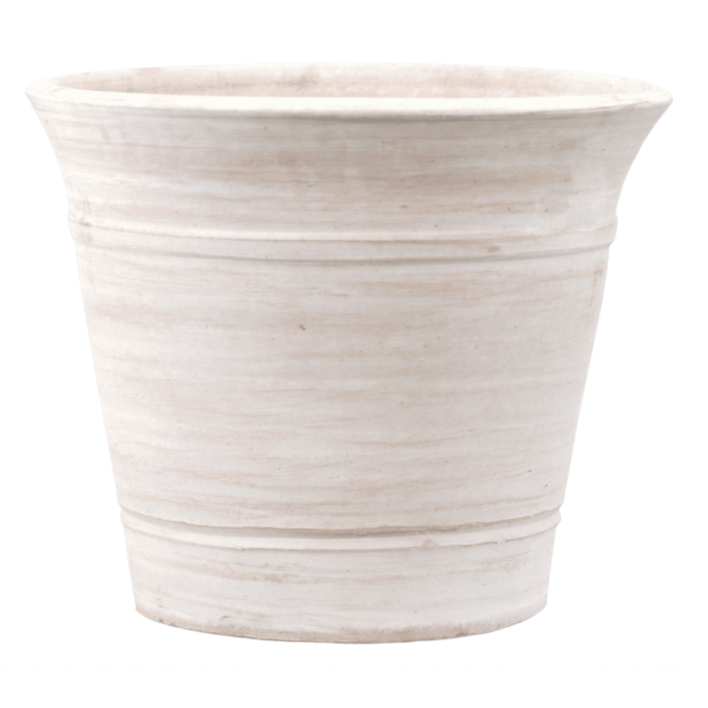 Pot cuvier en Terre Cuite Blanc Ø48cm