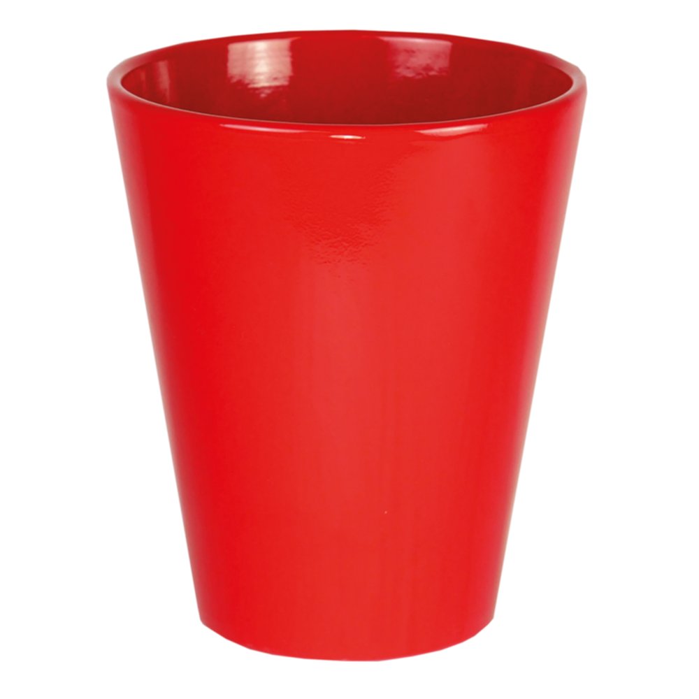 Cache-pot conique en Céramique rouge Ø14cm