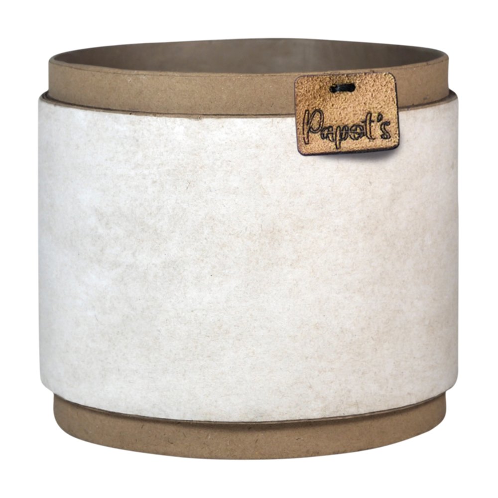 Cache-Pot Sérénite 100% Naturel Ø14cm Taupe - PAPOTS