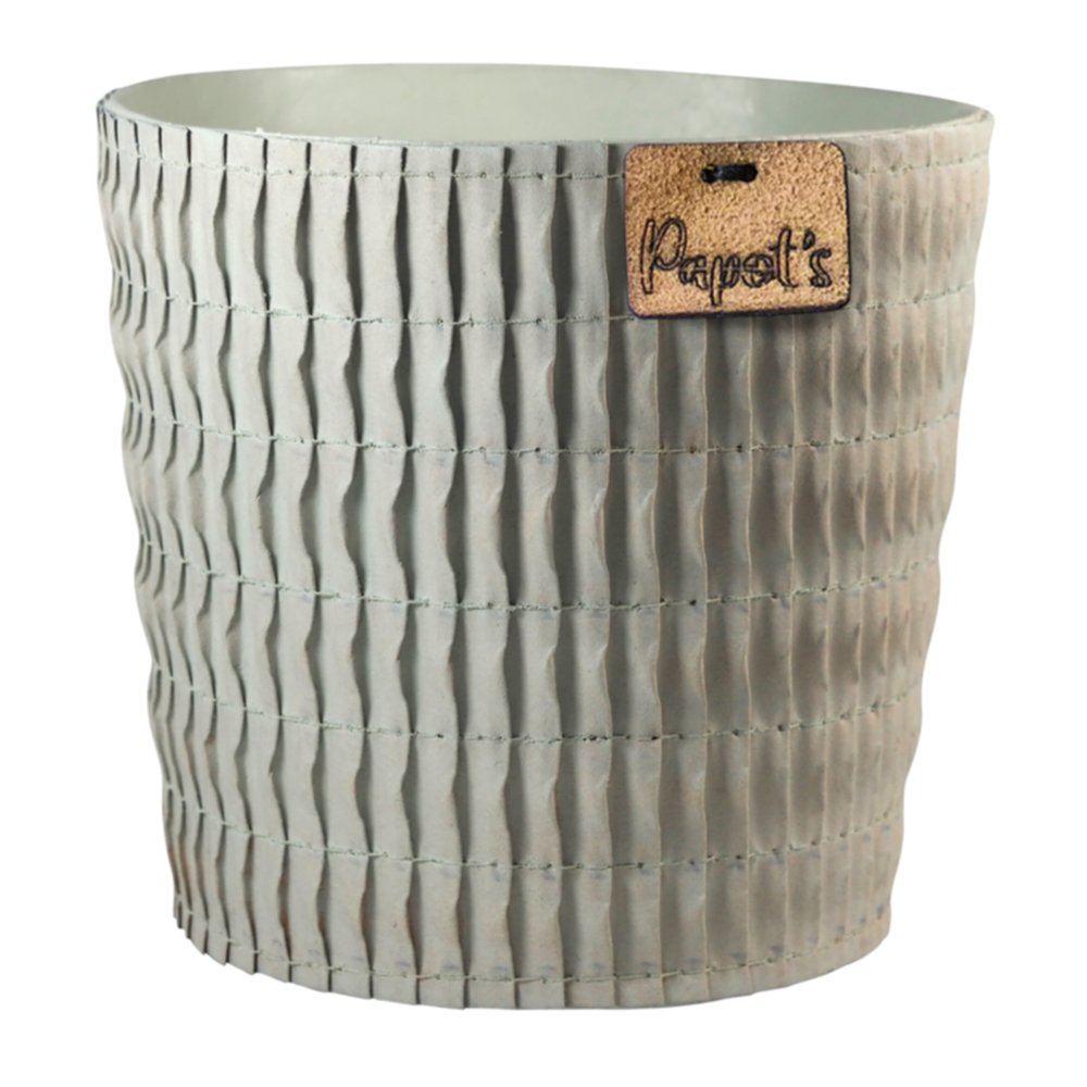 Cache-Pot Conique 100% Naturel Ø13cm Amande - PAPOTS