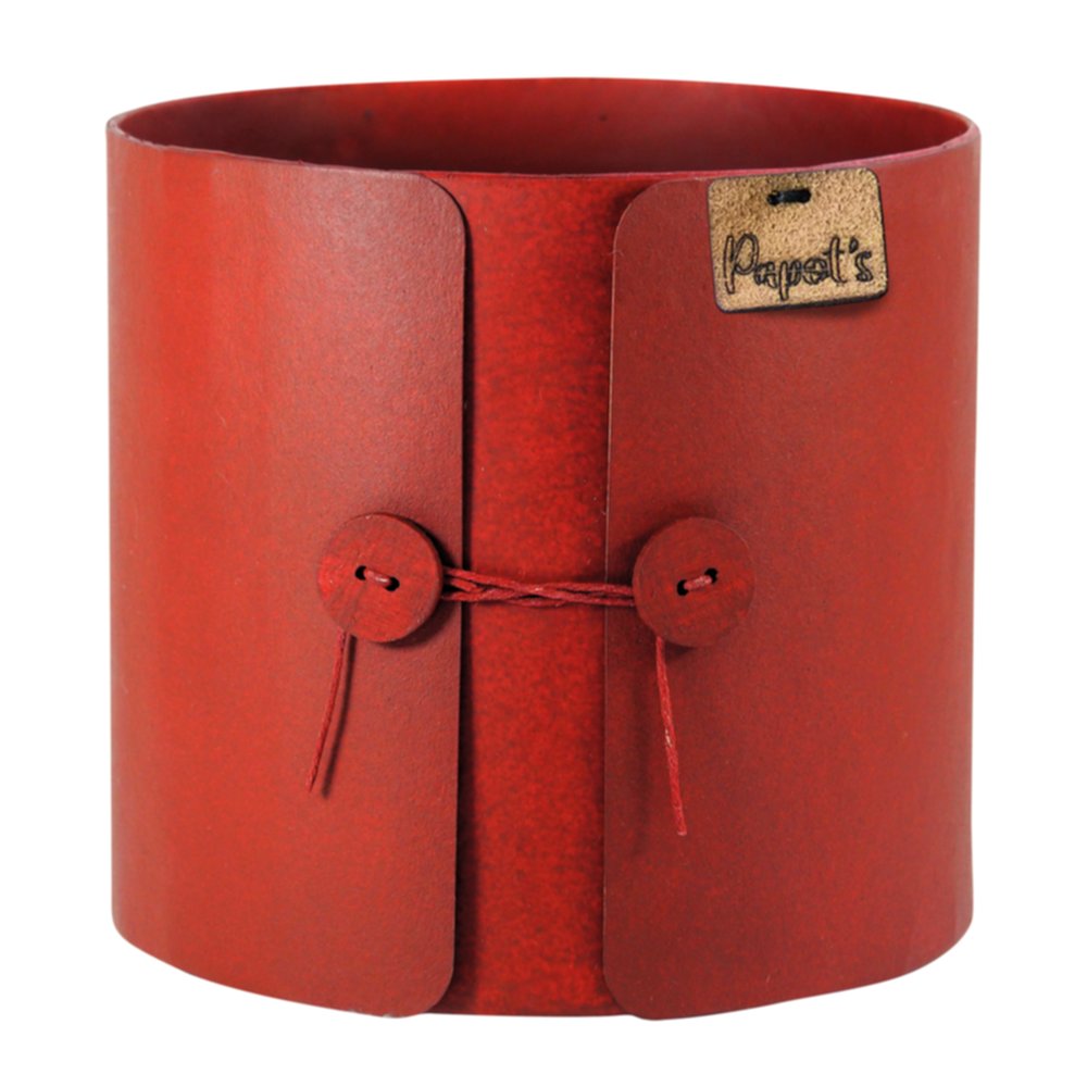 Cache-Pot Cylindre Cerise 100% Naturel Ø18cm - PAPOTS