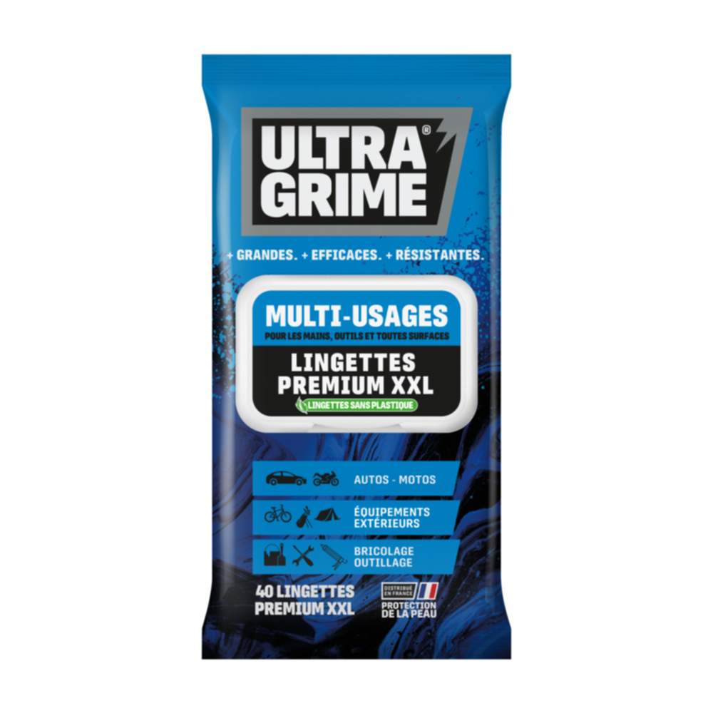 40 Lingettes Bricolage XXL - ULTRA GRIME