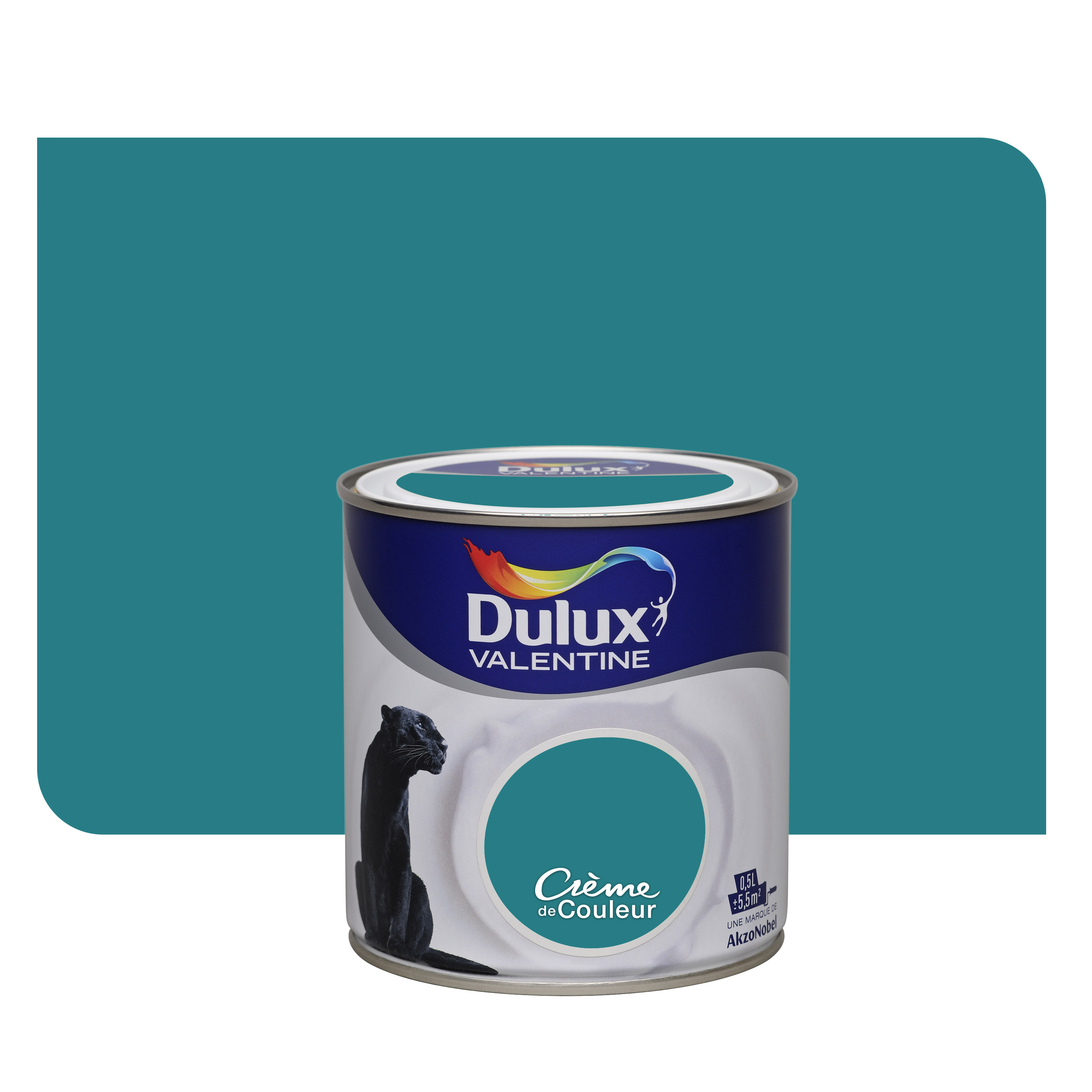 Peinture intérieure Crème de couleur satin Eucalyptus 0,5L - DULUX VALENTINE