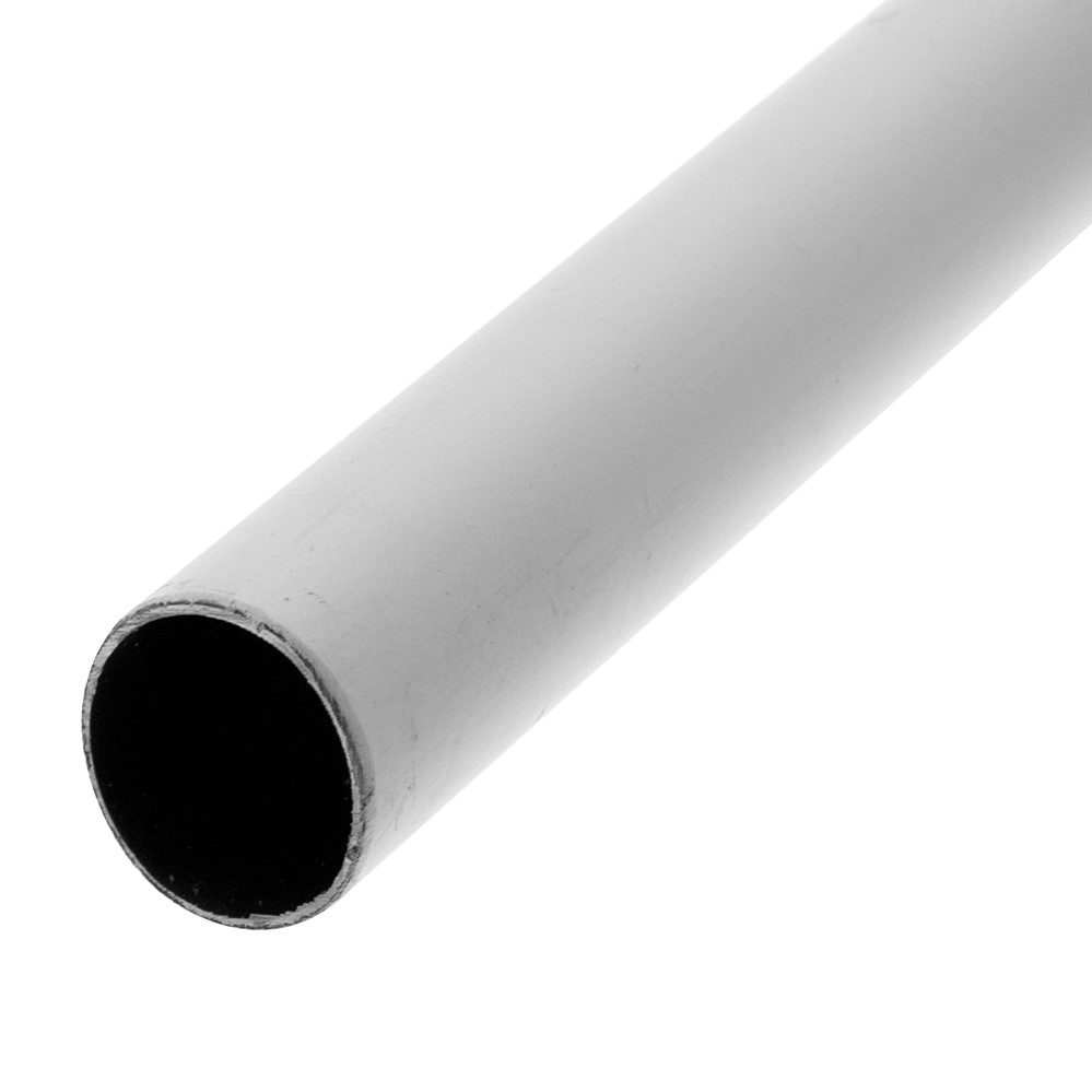 Barre de penderie Ø19mm rond l.1,5m blanc