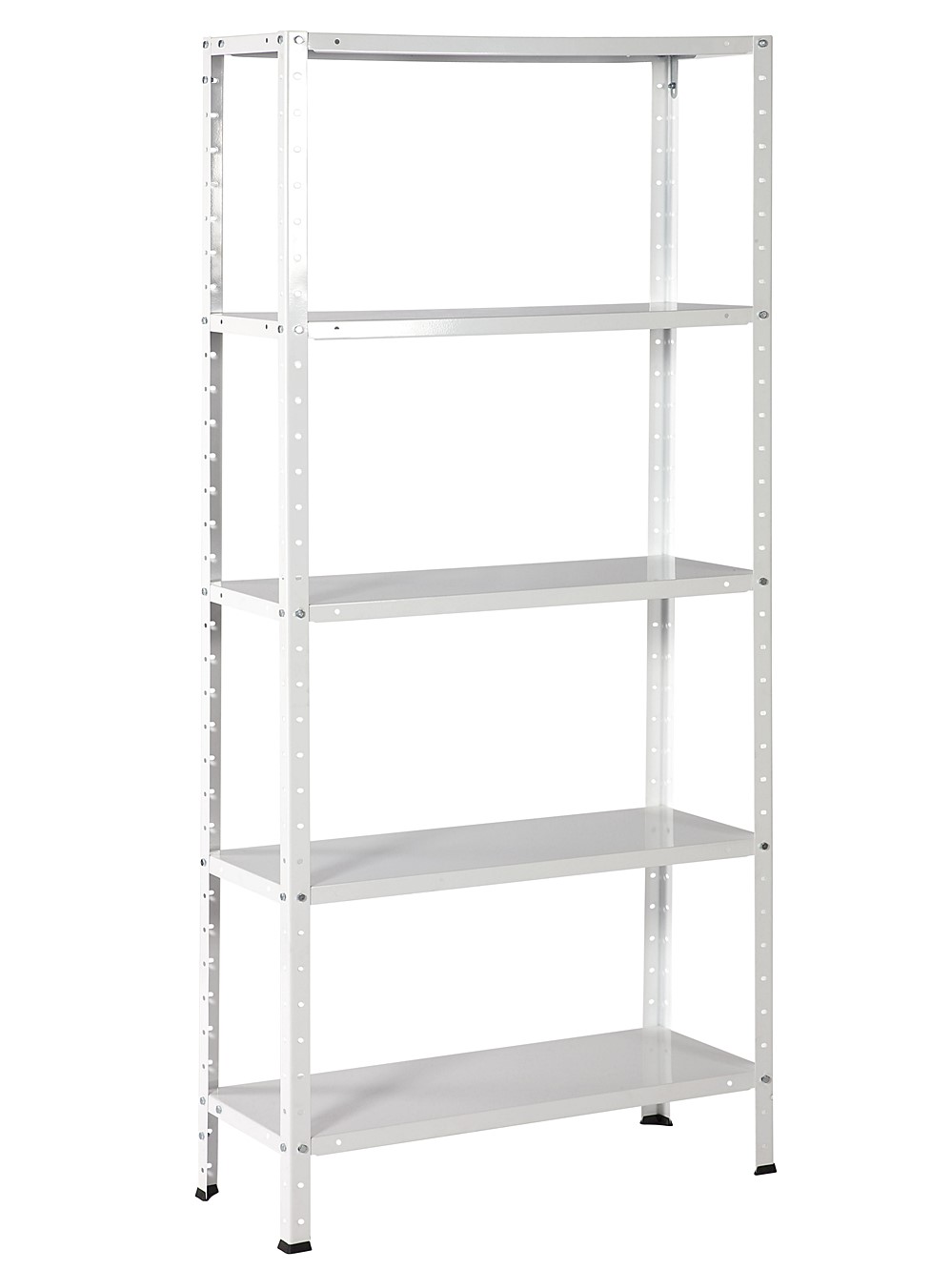 Etagère métallique - blanc - 6 tablettes