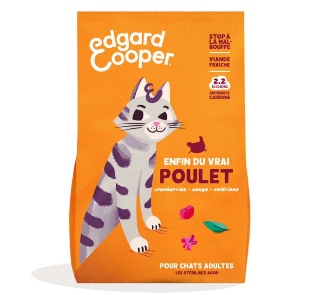 Croquettes au Poulet sans céréales pour Chats - EDGARD & COOPER