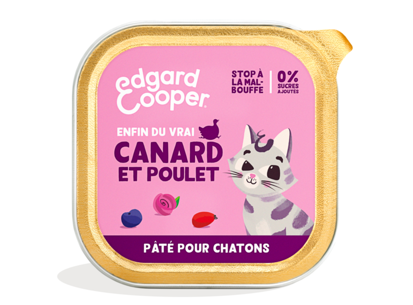 Pâté au Canard et Poulet sans céréales pour Chatons - EDGARD & COOPER