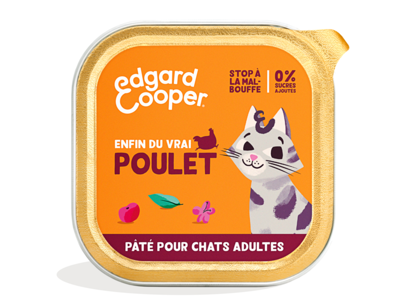 Pâté au Poulet sans céréales pour Chats - EDGARD & COOPER