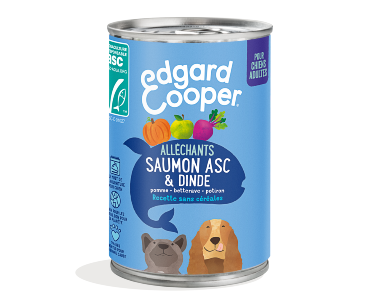 Alimentation pour pour chien Saumon/Dinde sans céréales - EDGARD & COOPER