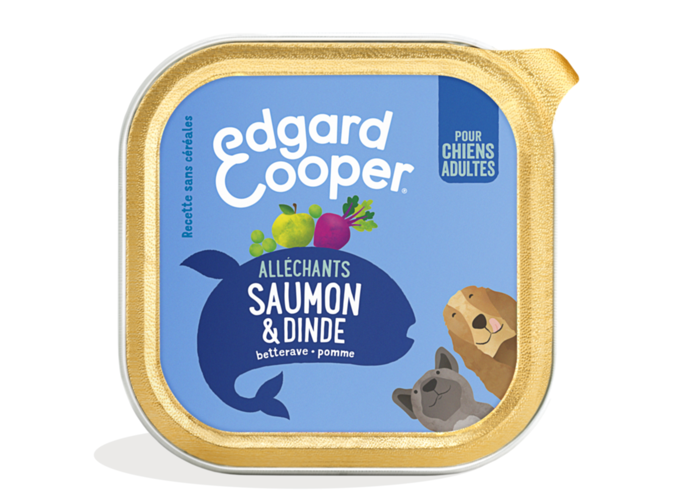 Alimentation pour chiens saumon/dinde sans céréales - EDGARD & COOPER