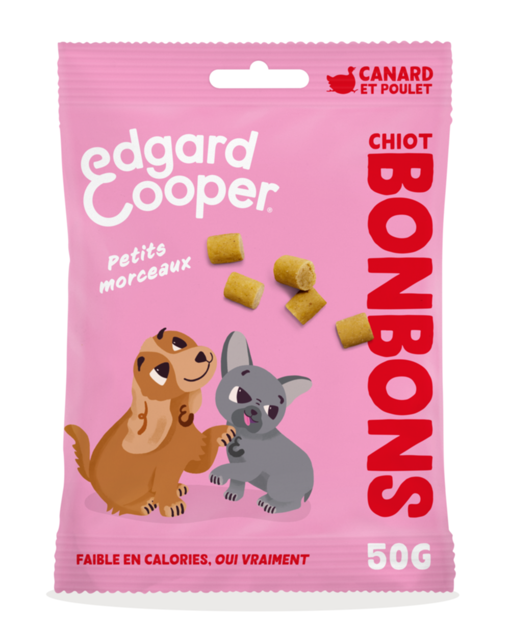 Friandises pour chiots Bonbons Canard et Poulet petits morceaux - EDGARD & COOPER