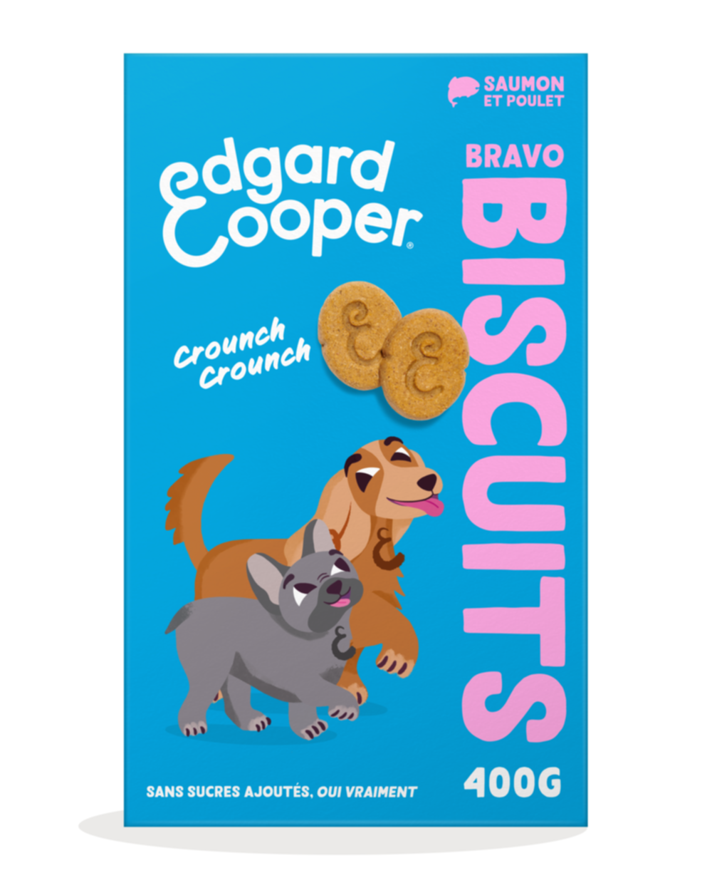 Friandises pour Chiens Biscuits Bravo Saumon et Poulet - EDGARD & COOPER