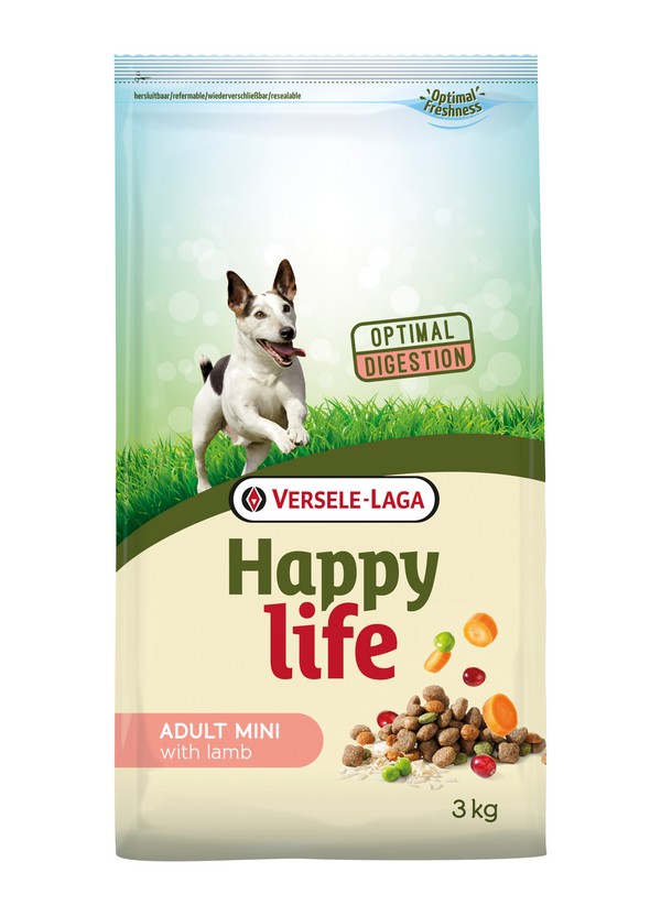 Aliment varié happy life adult mini lamb 3kg