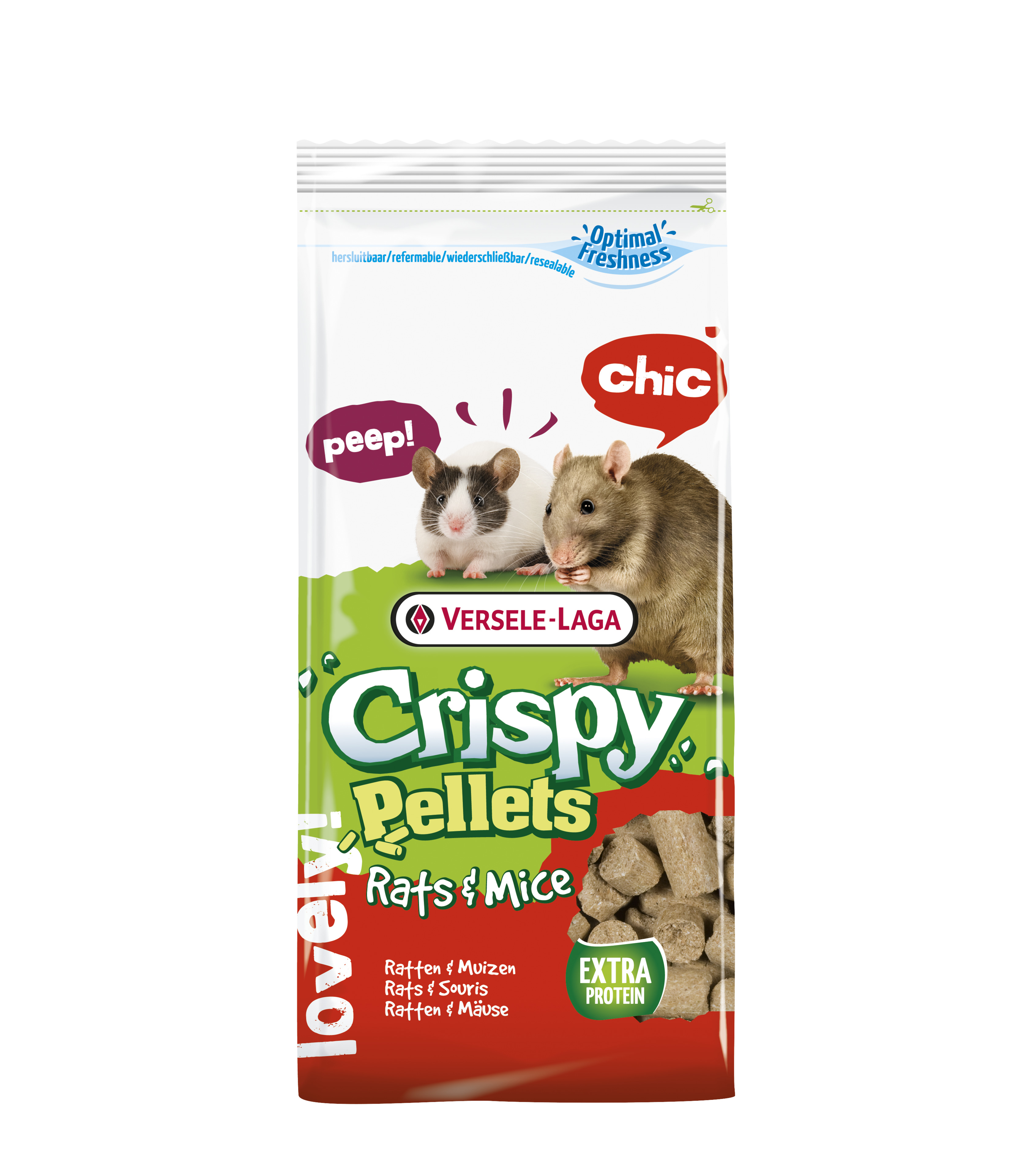 Aliment crispy pellets - rats & mice 1kg