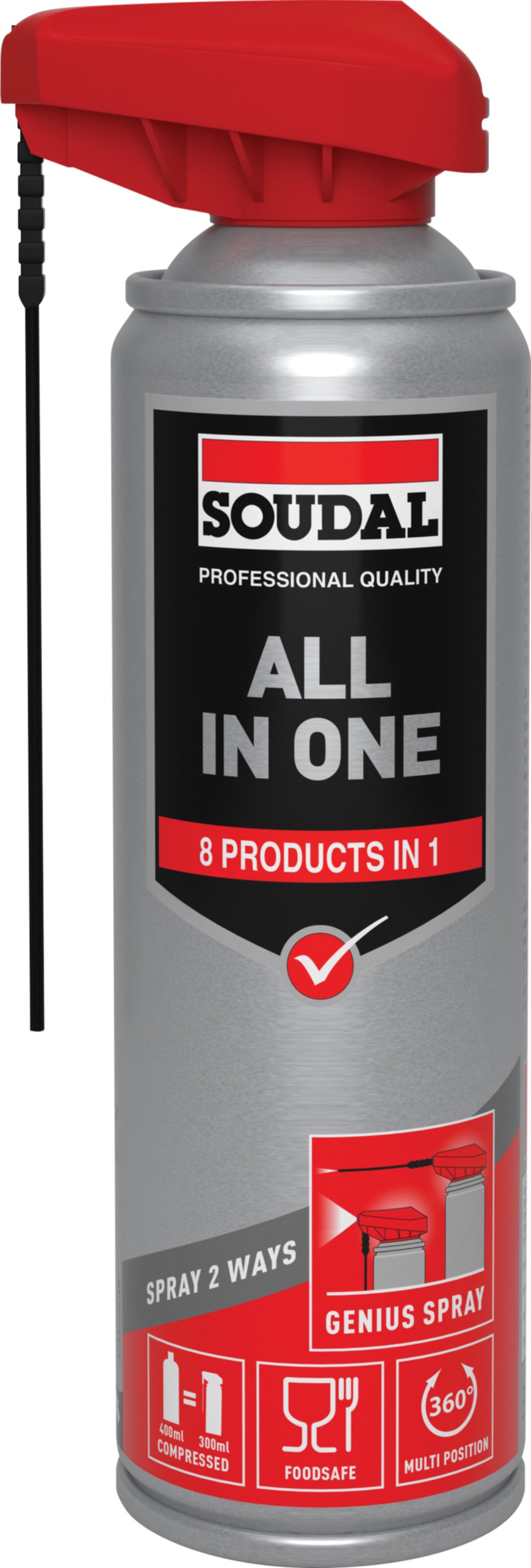 All in one aérosol 300ml (food safe)