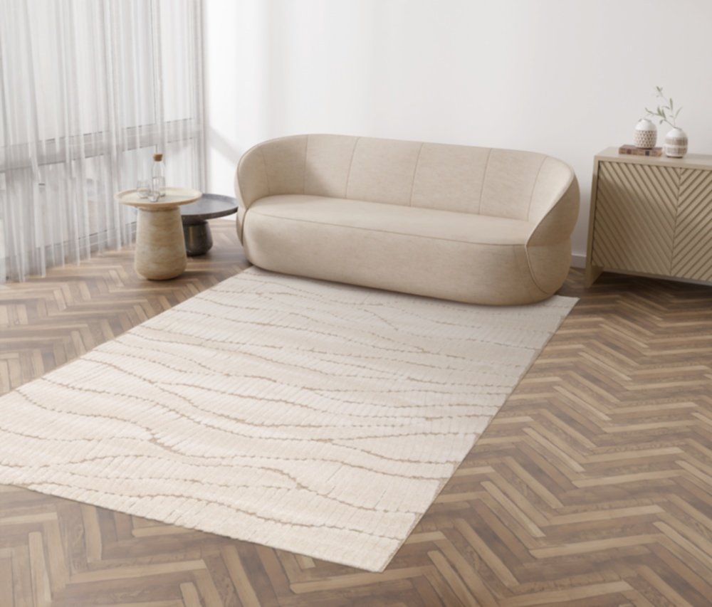 Tapis décoratif Cocon beige 120x170cm - BALTA