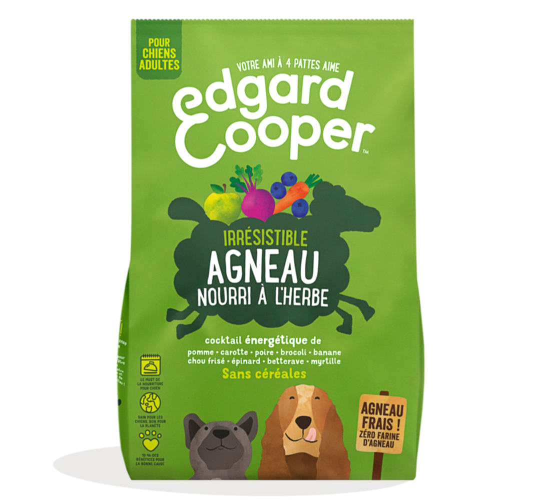 Croquettes pour chiens à l'agneau de pâturage sans céréales - EDGARD & COOPER