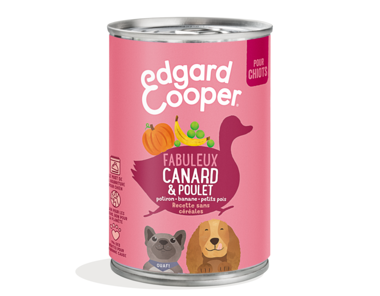 Alimentation pour pour chiot Canard/Poulet sans céréales - EDGARD & COOPER