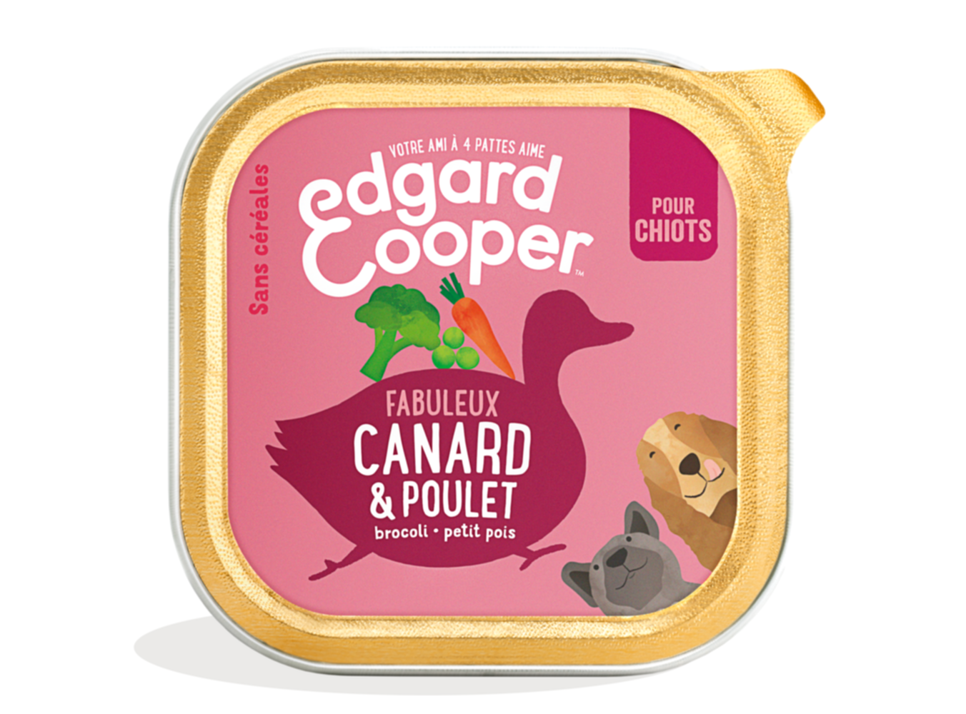 Alimentation pour chiens Canard/Poulet sans céréales - EDGARD & COOPER