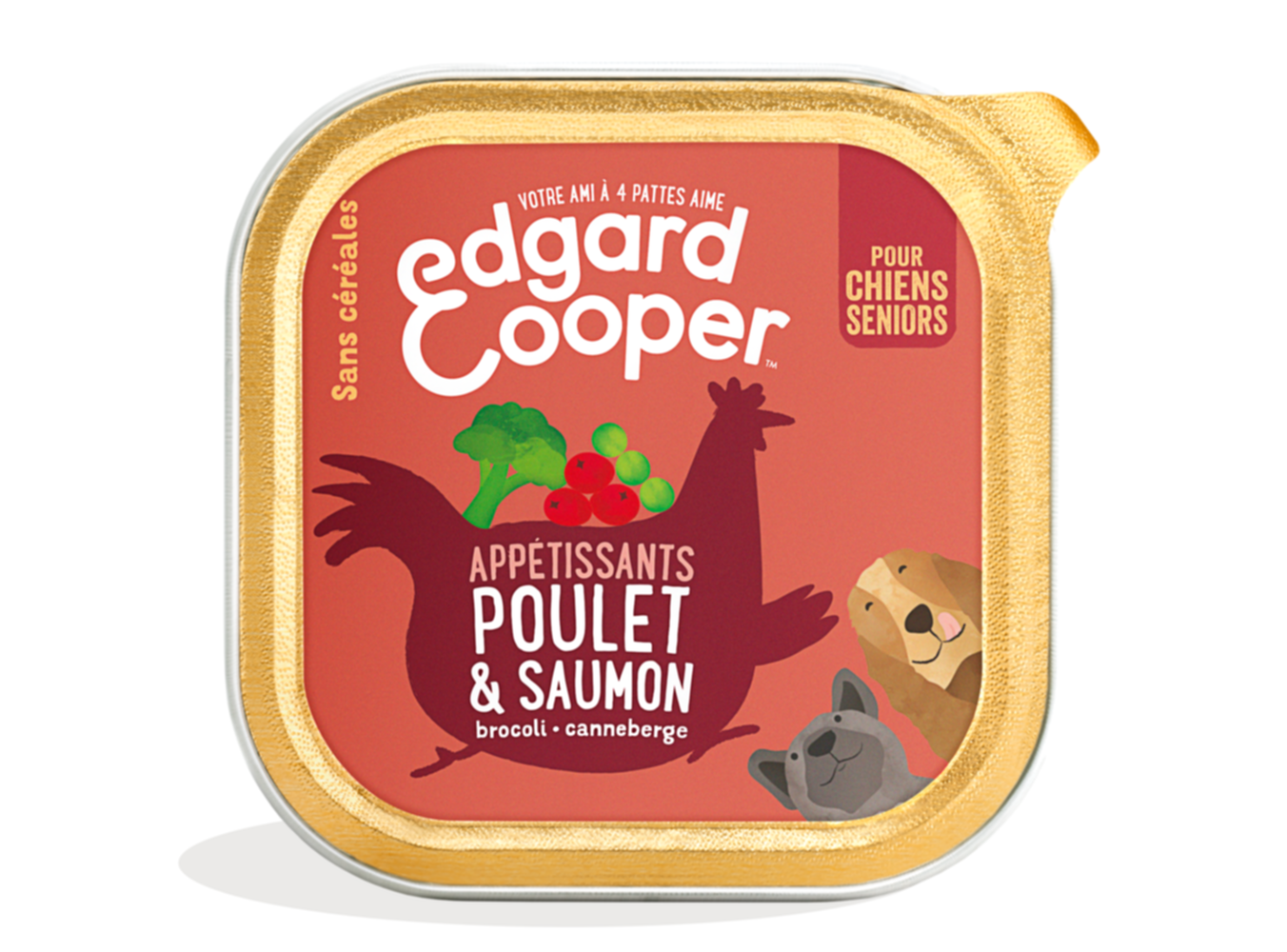 Alimentation pour chiens Poulet/Saumon sans céréales - EDGARD & COOPER