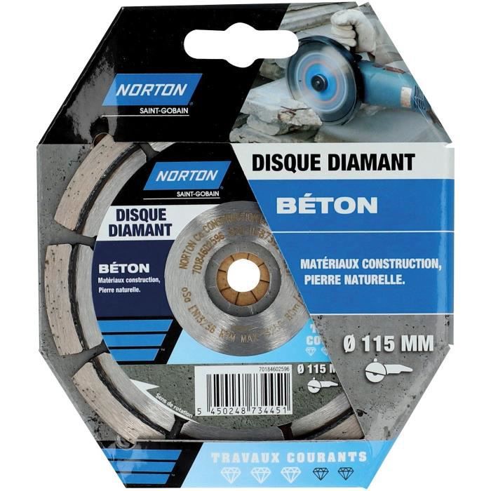 Disque diamant travaux courants construction 115