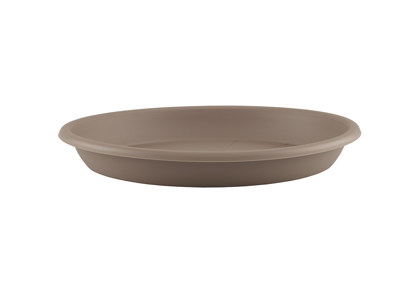 Soucoupe ronde 26cm taupe