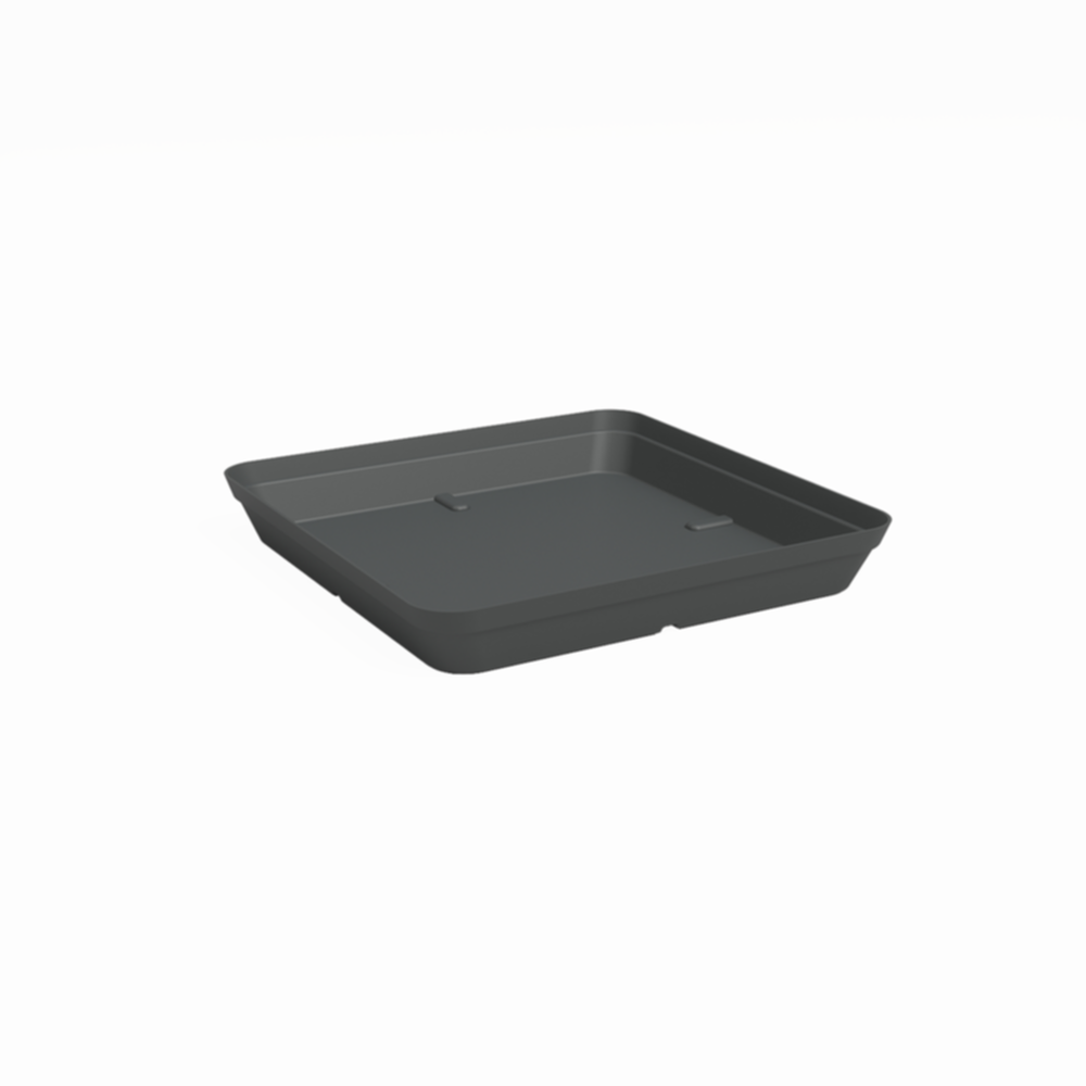 Soucoupe Capri carrée 40 cm anthracite - ARTEVASI