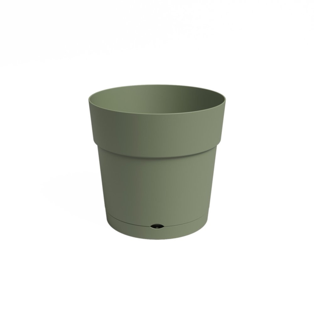 Pot de fleurs Capri Large + réservoir d'eau Ø20cm Vert Cendré - ARTEVASI