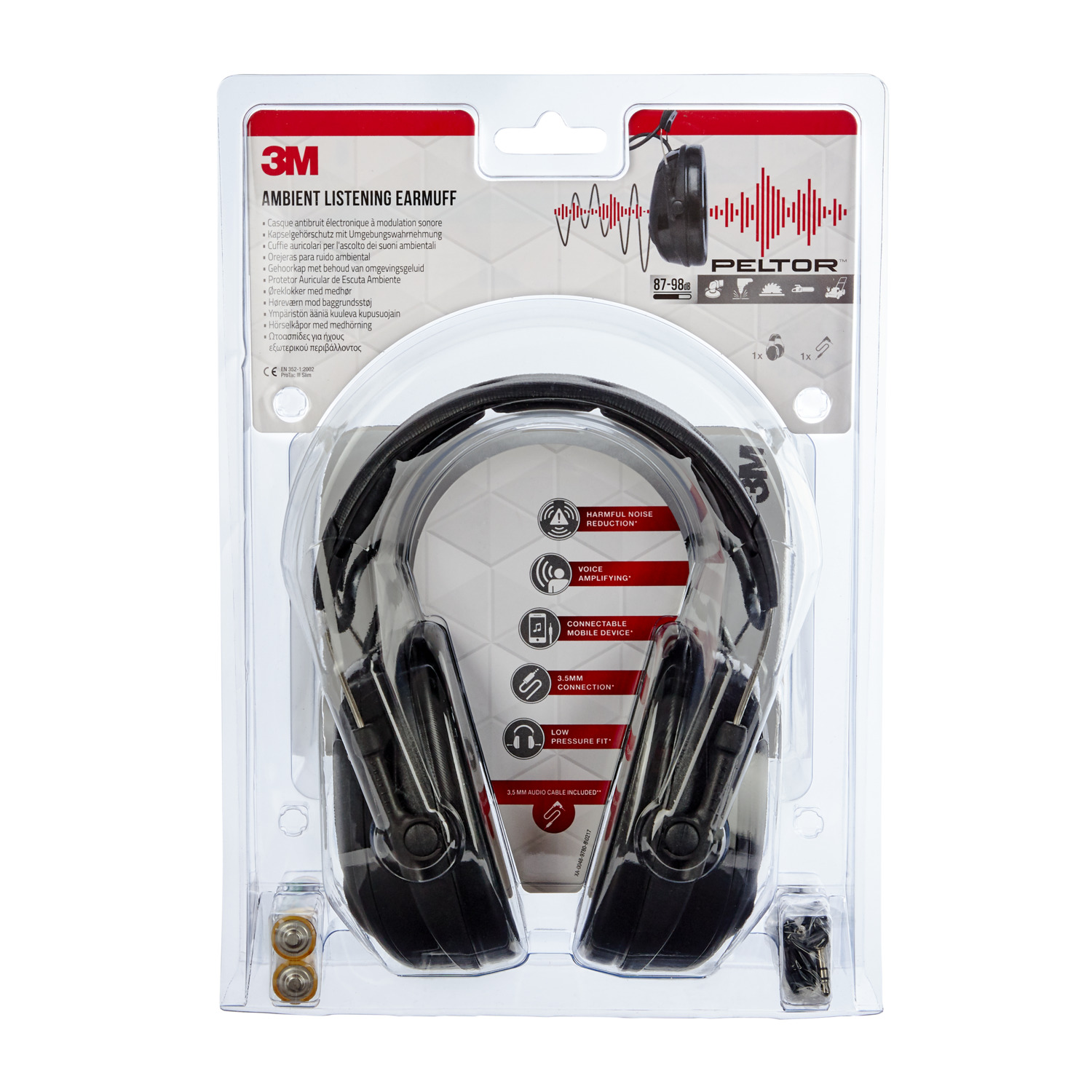 Casque protection electr modul sono