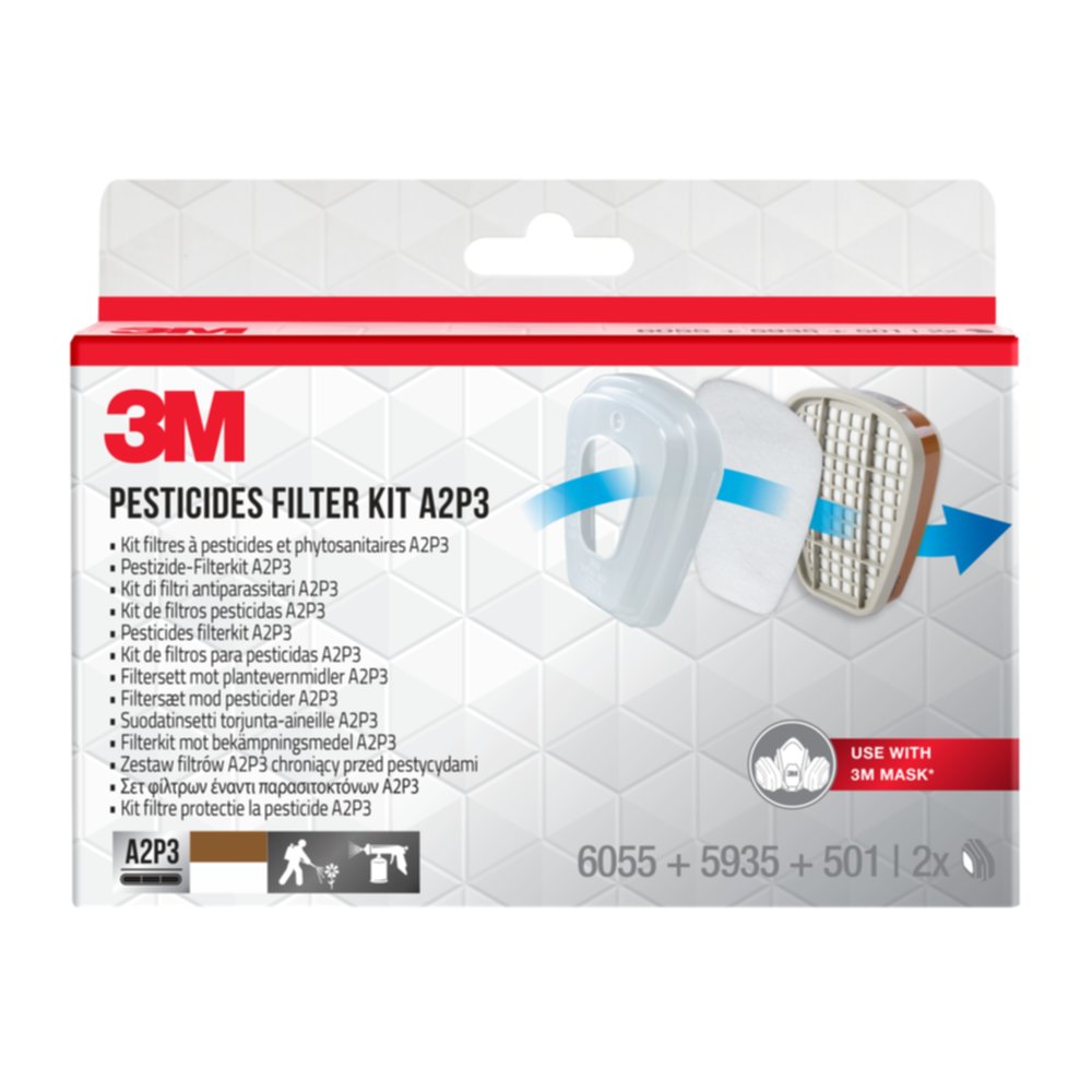 Kit filtres pour masque respiratoire - 3M