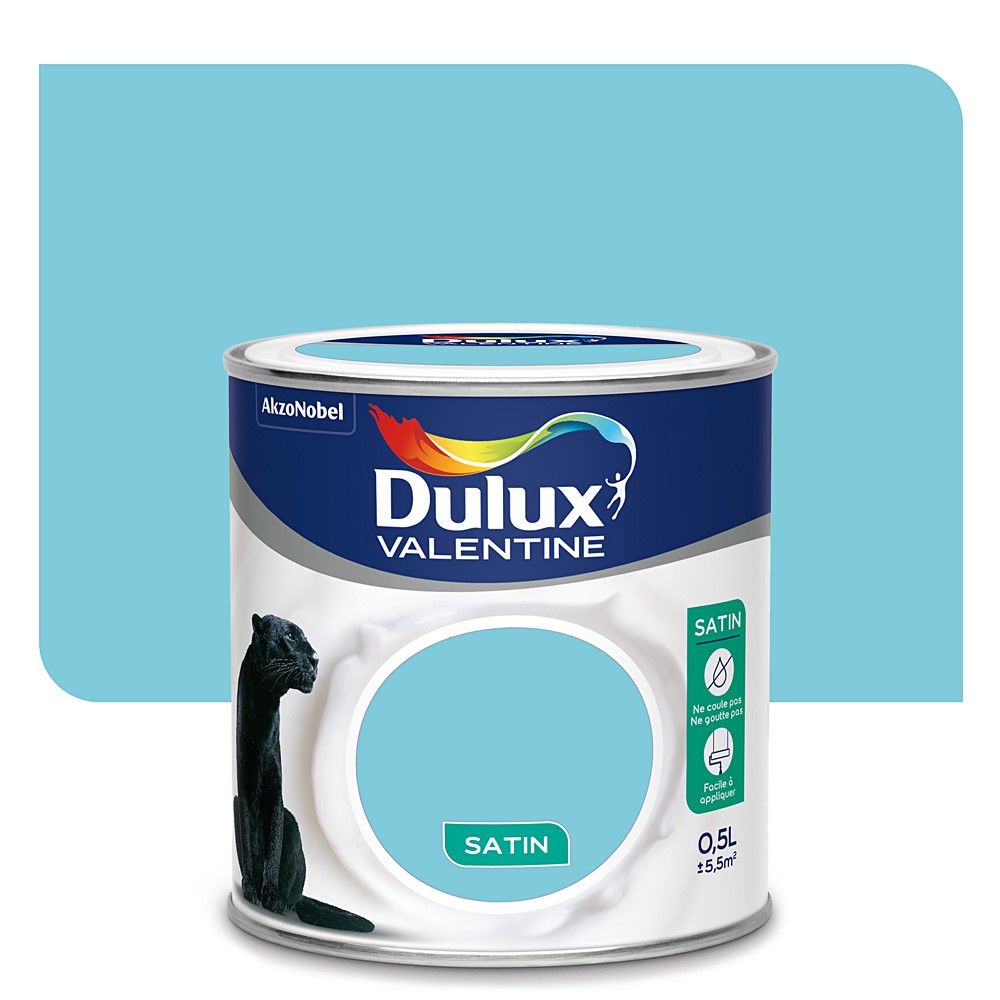 Peinture intérieure Crème de couleur satin Bermudes 0,5L - DULUX VALENTINE