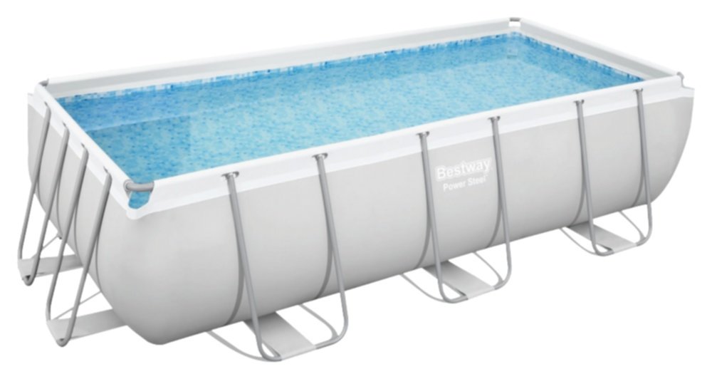 Piscine tubulaire rectangulaire 4x2x1m Power Steel - BESTWAY