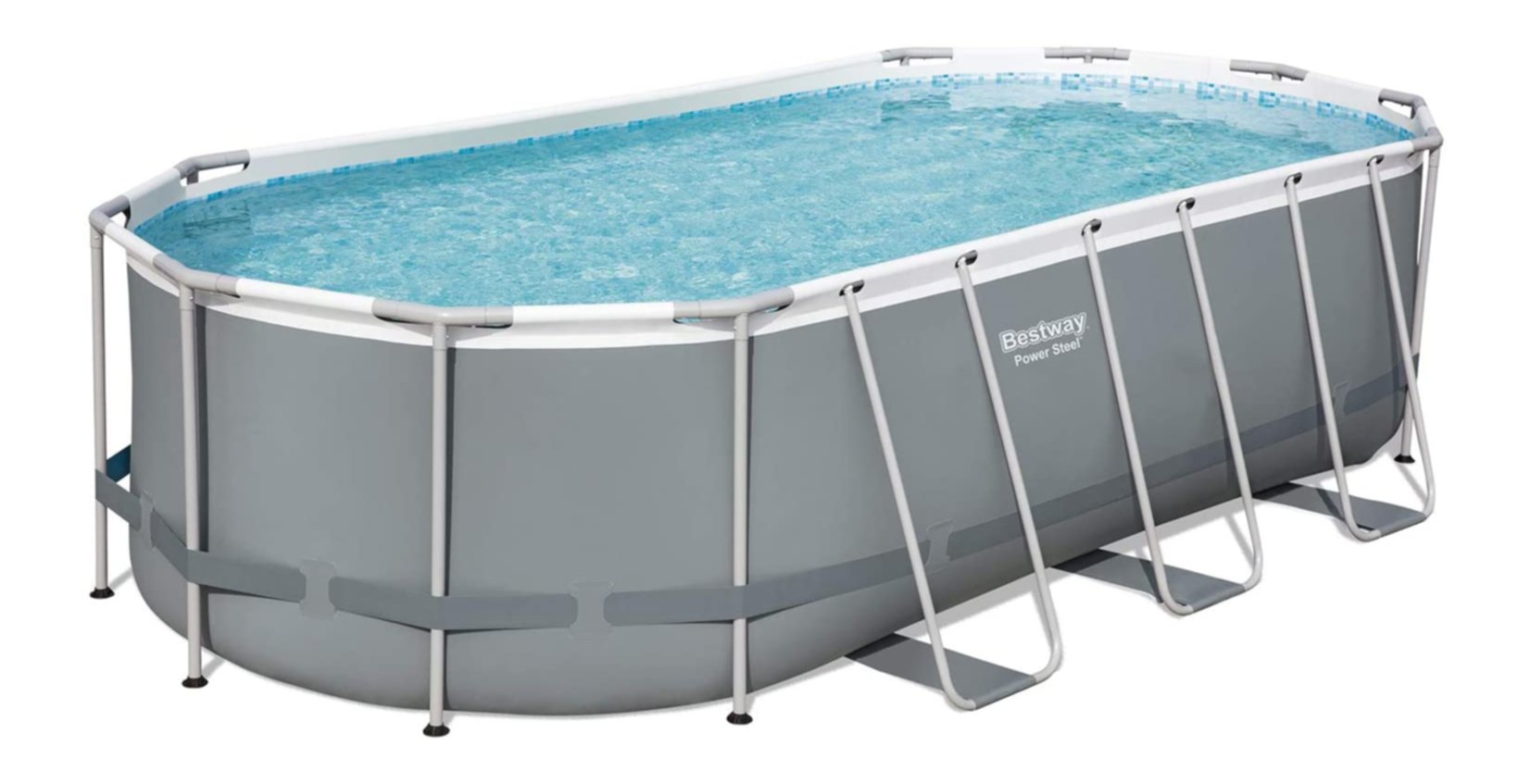 Piscine hors sol Power Steel ovale 549x274x122cm - BESTWAY