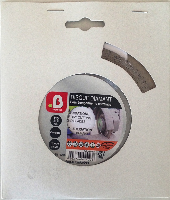 Disque diamant jte ct 110mm - B POWER