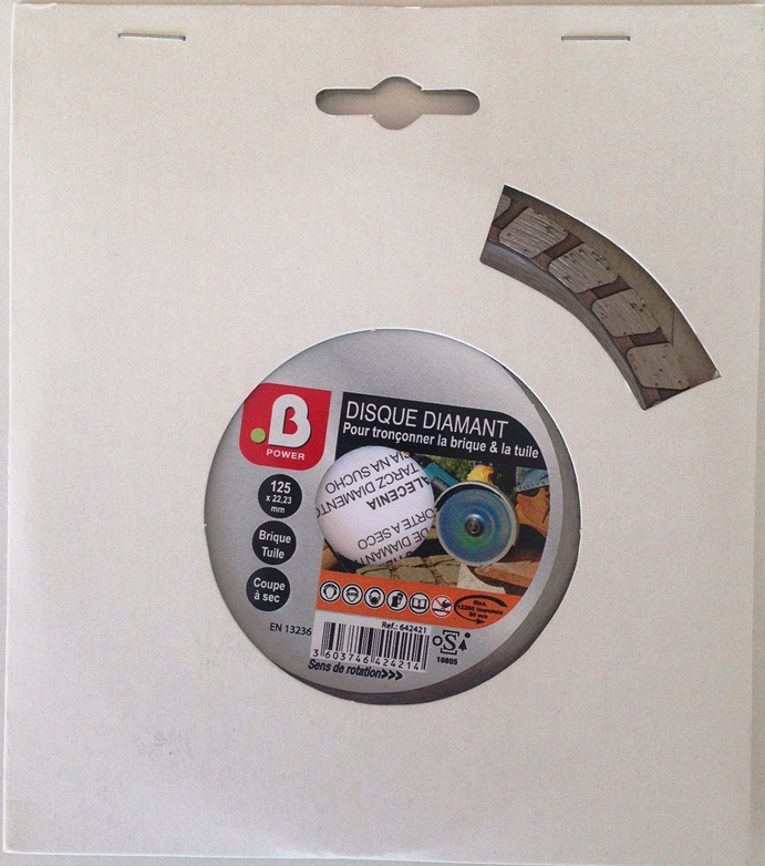 Disque diamant turbo 125mm - B POWER