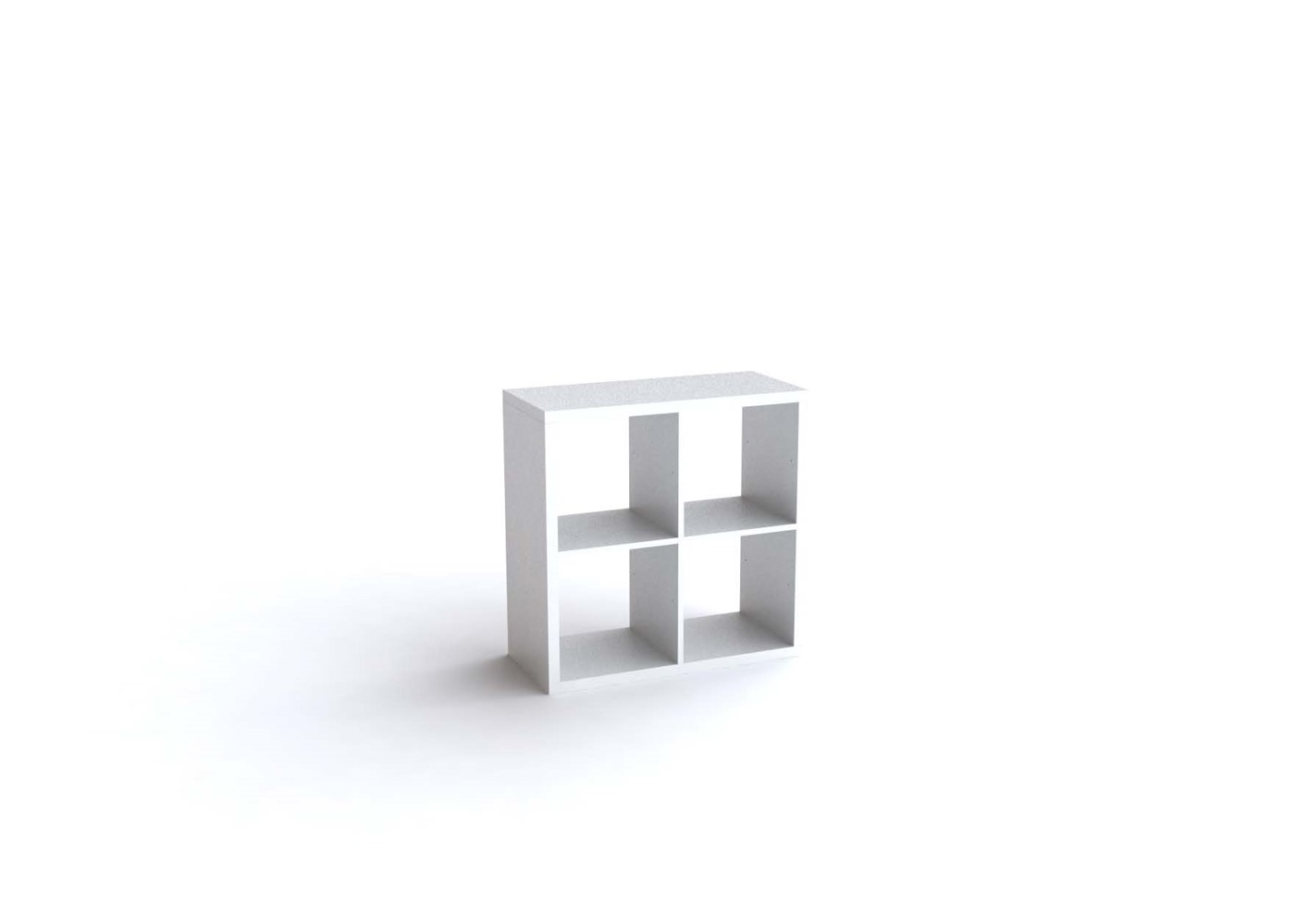 Etagère de Rangement 4 Cases 71,6x71,6x32cm Blanc - BOREAL