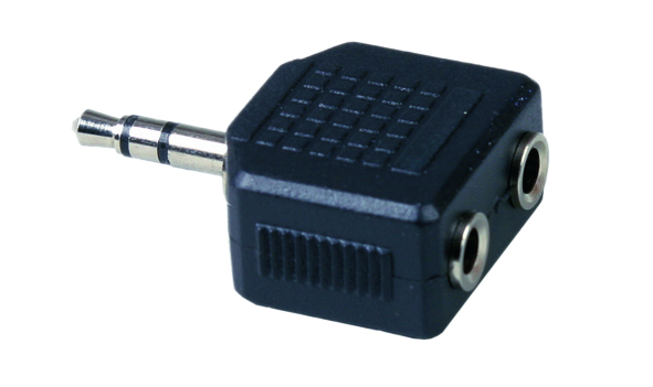 Adaptateur jack mâle 3,5 mm / 2 femelles 3,5 mm stéréo - OPTEX