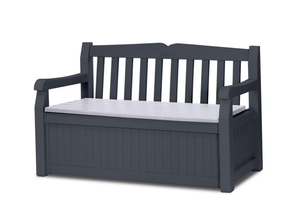 Banc coffre de jardin Gris anthracite 265 L - KETER