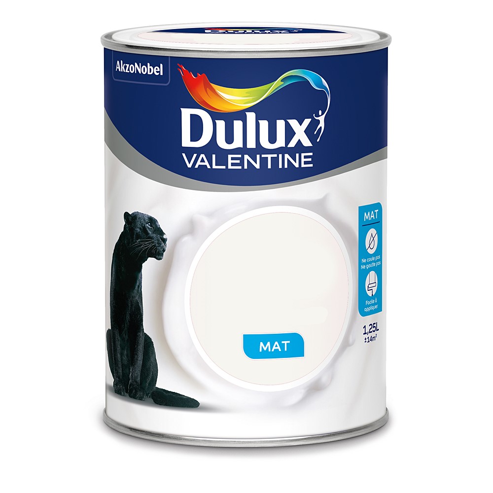 Peinture intérieure Crème de couleur mat Page Blanche 1,25L - DULUX VALENTINE