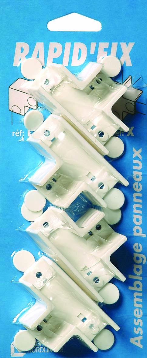 Assemblage de panneaux Rapid Fix T blanc x4