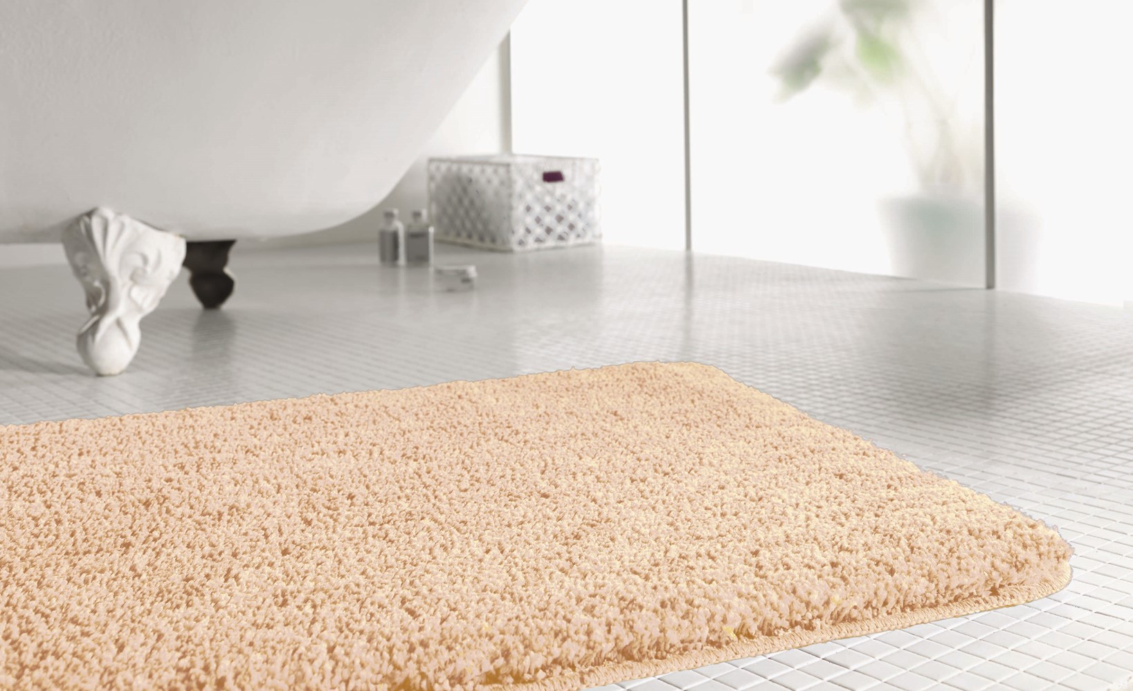 Tapis de bain gobi 55x65cm coloris beige