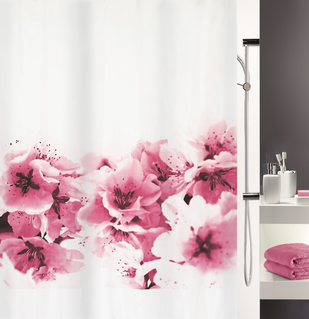 Rideau de douche 100% polyester amanda 180x200cm