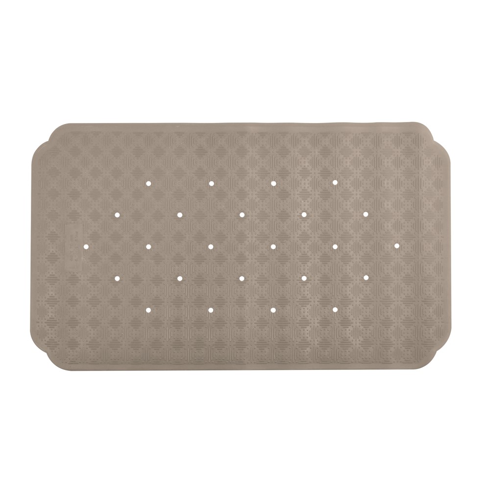 Tapis de baignoire ruby 40x70cm taupe