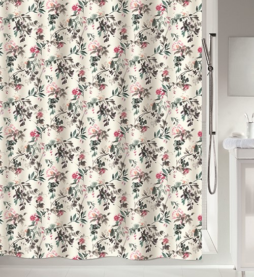 Rideau de Douche Jinzo Fleurs 180x200cm