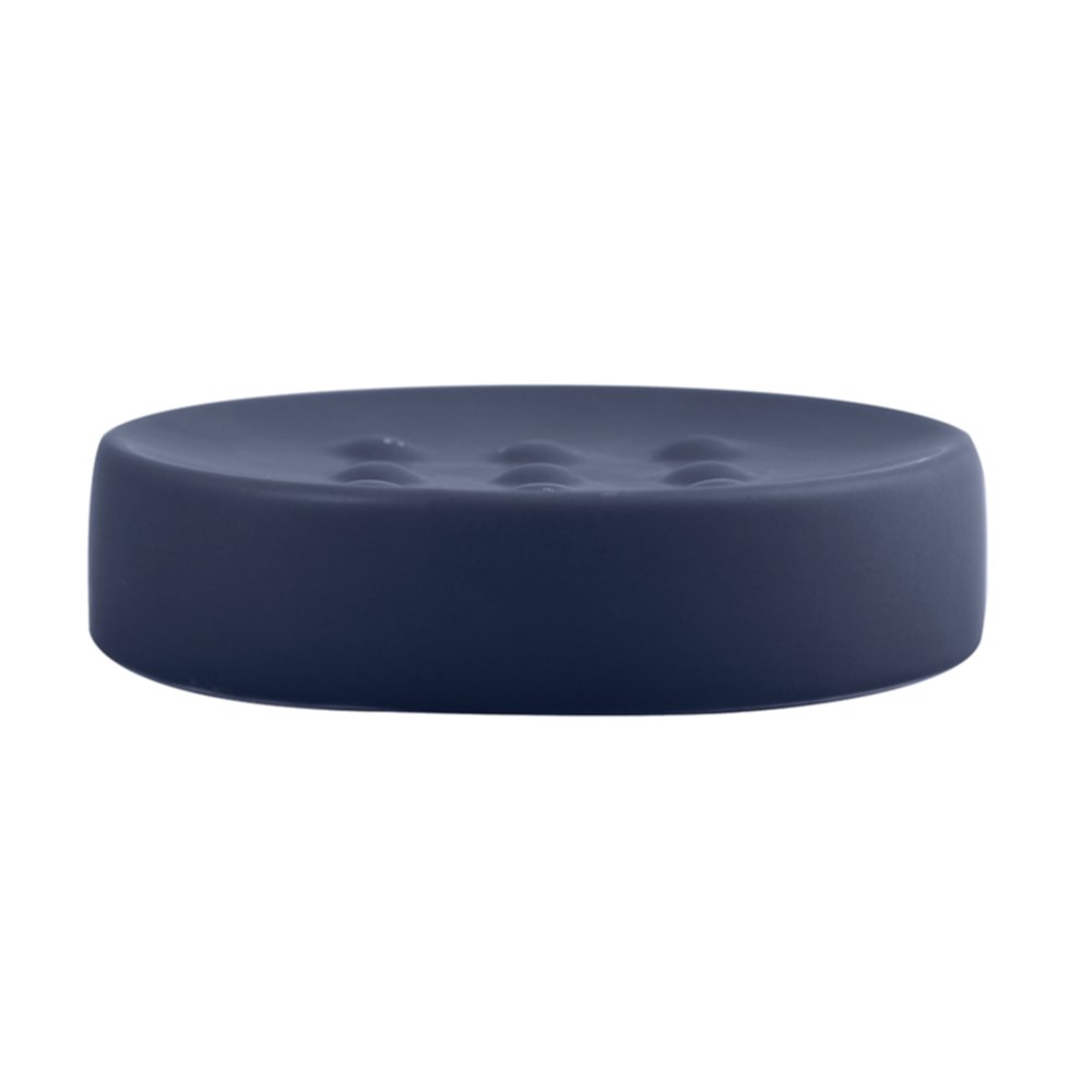 Porte Savon Céramique Tube-Matt Bleu Foncé Mat - SPIRELLA