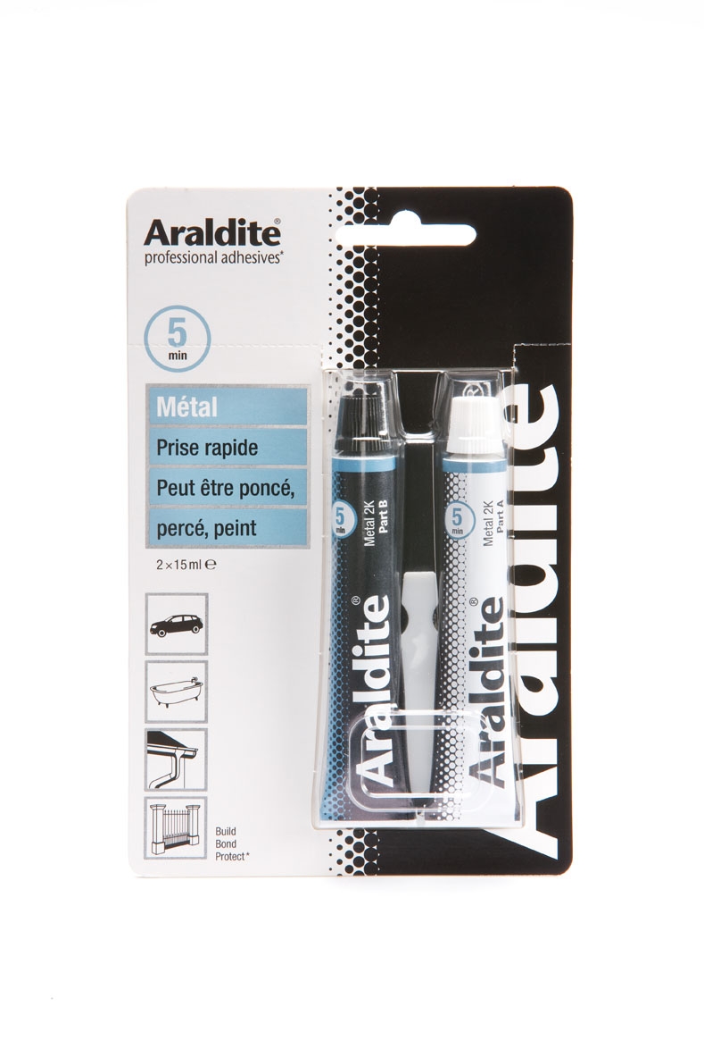 Colle métal 2x15ml - ARALDITE