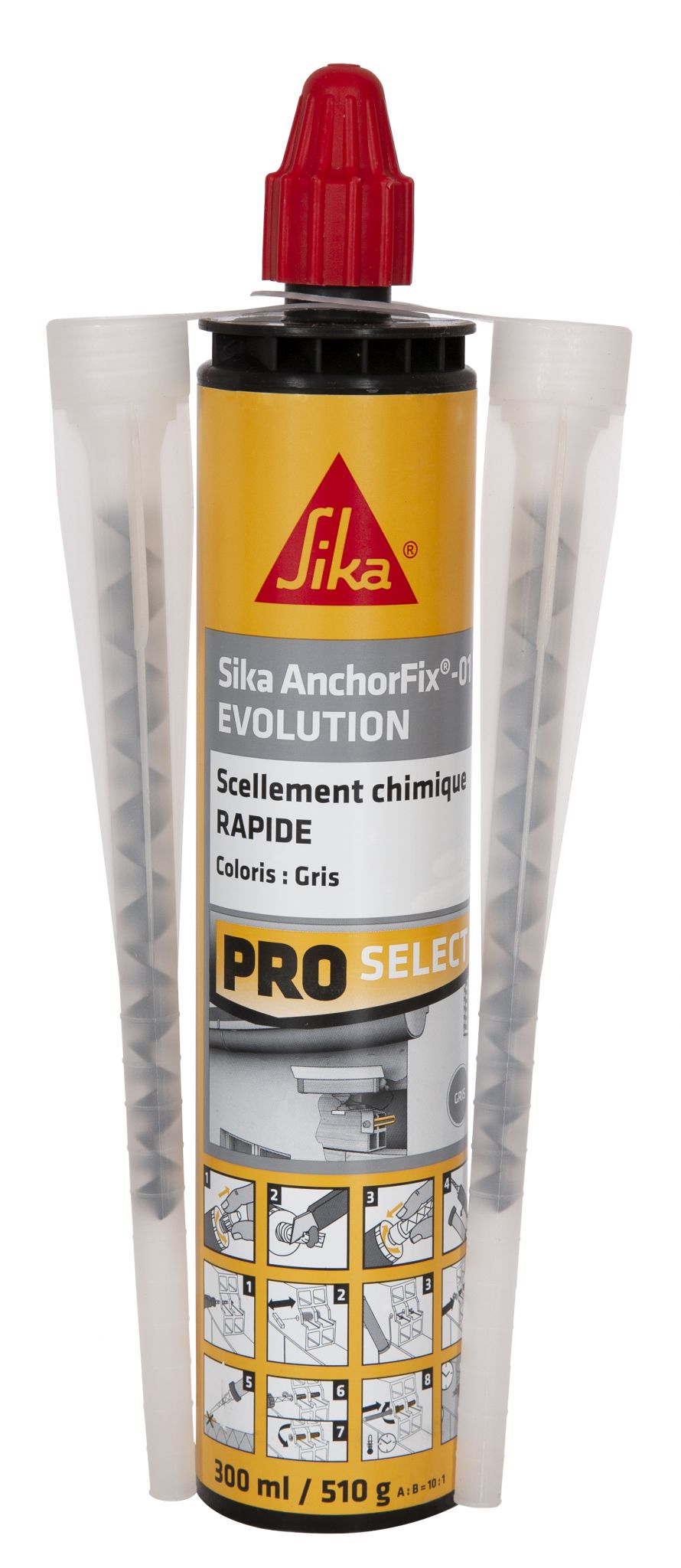 Scellement Chimique Rapide AnchorFix®-01 Evolution Gris 300ml - SIKA 